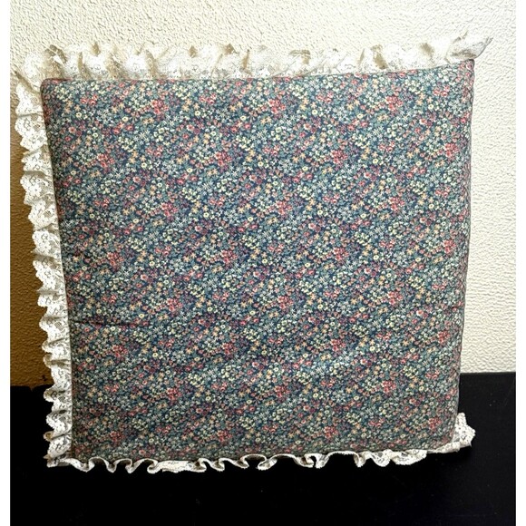 Vtg Padded Fabric Binder Photo Album Scrapbook Floral Lace Cottagecore 13x13 - Picture 5 of 10